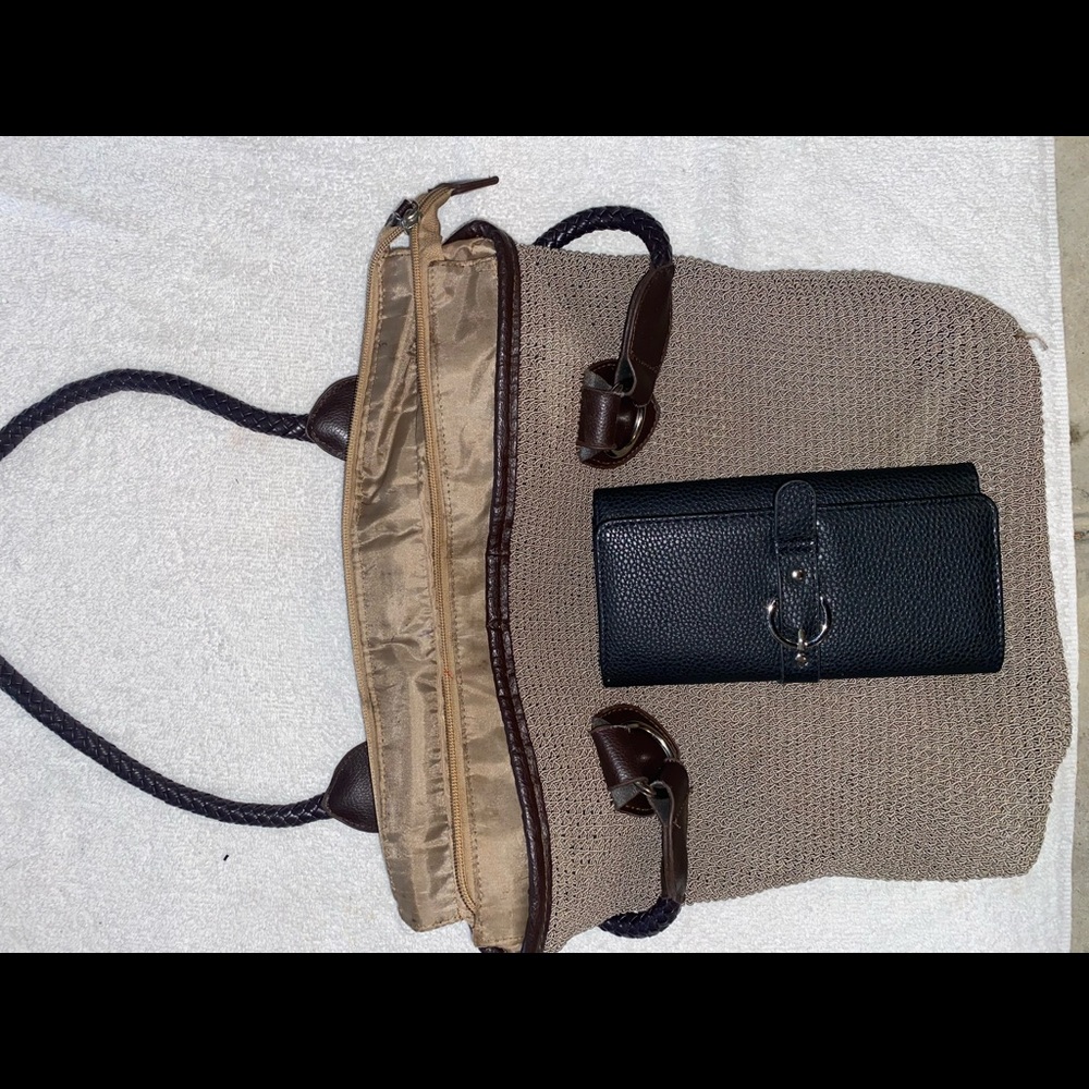 Authentic Rustic Hand Bag Included Wallet
